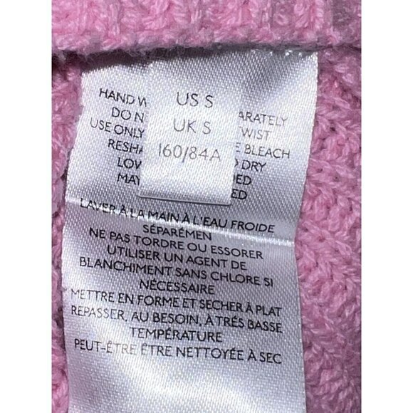 BDG Urban Outfitters Pink Cotton Blend Knit Oversized Cardigan Sweater Sz S - Picture 10 of 13